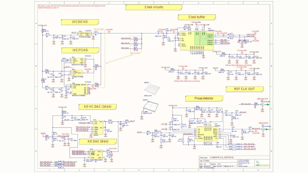 LimeNET Micro Clock Schematics